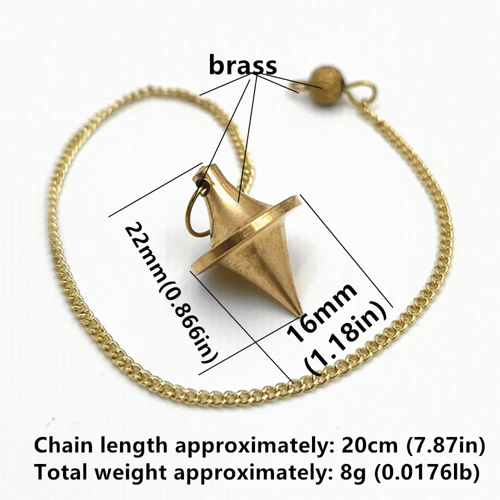 Pendant Metal Pendulum Pendulo Radiestesia Pendulums for Dowsing Spiral Pyramid Pendule Reiki