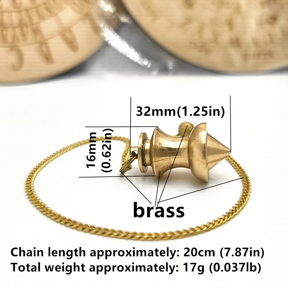 Pendant Metal Pendulum Pendulo Radiestesia Pendulums for Dowsing Spiral Pyramid Pendule Reiki