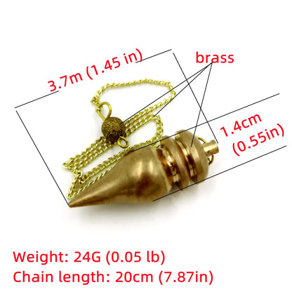 Pendant Metal Pendulum Pendulo Radiestesia Pendulums for Dowsing Spiral Pyramid Pendule Reiki