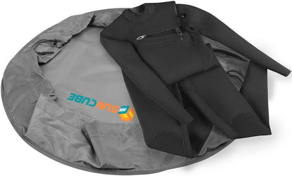 Wetsuit Changing Mat & Waterproof Surf Bag – Drawstring Dry Bag for Surfing, Kayaking & Beach – 30” Leakproof Portable Gear Mat