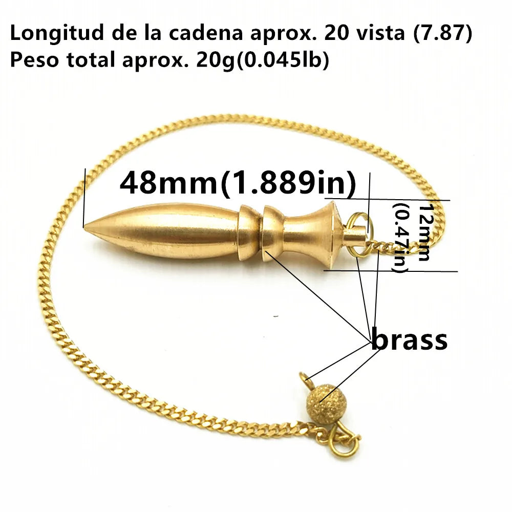 Pendant Metal Pendulum Pendulo Radiestesia Pendulums for Dowsing Spiral Pyramid Pendule Reiki
