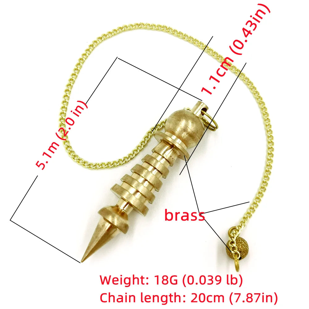 Pendant Metal Pendulum Pendulo Radiestesia Pendulums for Dowsing Spiral Pyramid Pendule Reiki