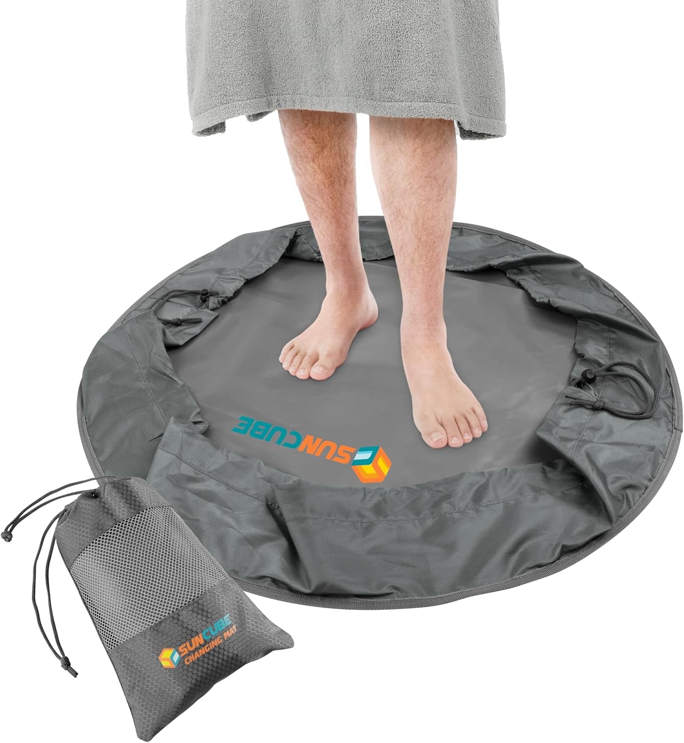 Wetsuit Changing Mat & Waterproof Surf Bag – Drawstring Dry Bag for Surfing, Kayaking & Beach – 30” Leakproof Portable Gear Mat