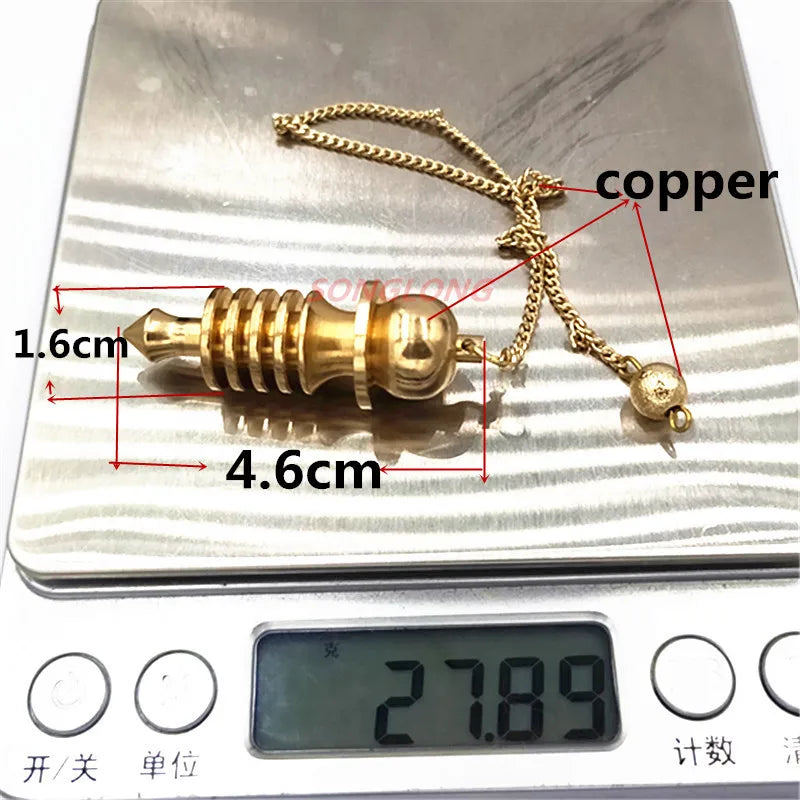 Pendant Metal Pendulum Pendulo Radiestesia Pendulums for Dowsing Spiral Pyramid Pendule Reiki