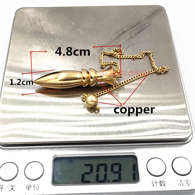 Pendant Metal Pendulum Pendulo Radiestesia Pendulums for Dowsing Spiral Pyramid Pendule Reiki