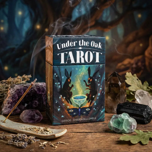Under the Oak Tarot: 78 Tarot Cards & Guidebook, Divination Tool, Tarot Reading, Psychic Reading, Fortune, Spiritual, Unique Tarot, Tarot Reading