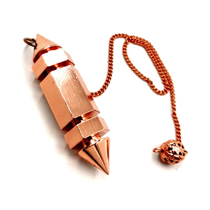 Songlong Pendule for Reiki Copper Pendant Divinatio Shape Hexagonal Pendulum Therap Pendulo