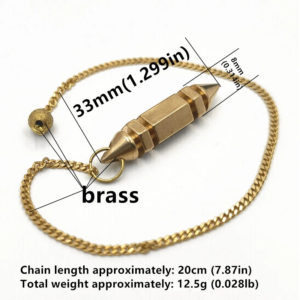 Pendant Metal Pendulum Pendulo Radiestesia Pendulums for Dowsing Spiral Pyramid Pendule Reiki