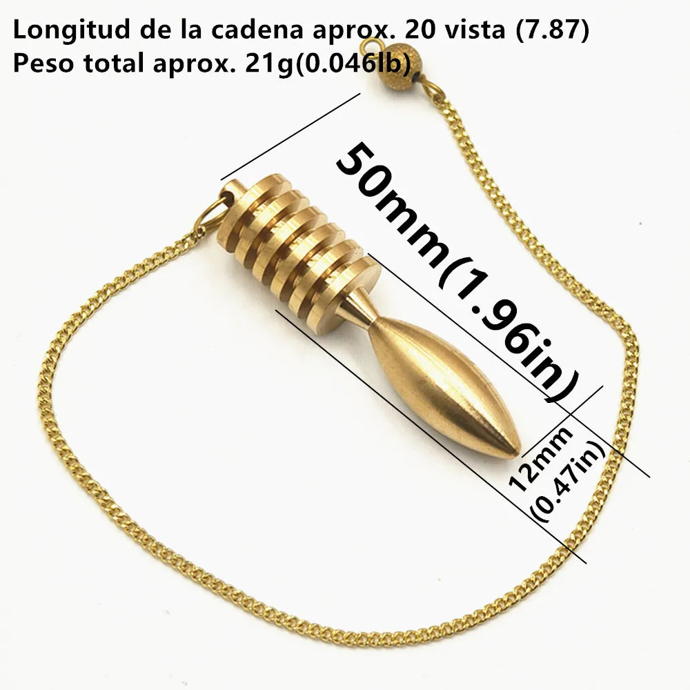 Pendant Metal Pendulum Pendulo Radiestesia Pendulums for Dowsing Spiral Pyramid Pendule Reiki