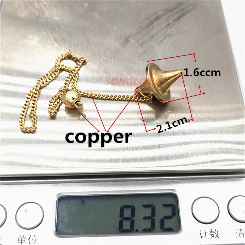 Pendant Metal Pendulum Pendulo Radiestesia Pendulums for Dowsing Spiral Pyramid Pendule Reiki
