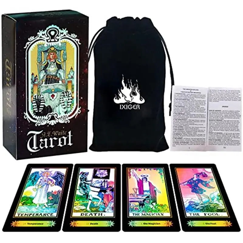 Tarot Cards,Tarot Cards with Guide Book,Tarot Deck,78 Classic Tarot Deck,Tarot Card Deck with Guide Book and Gift Bag,Fortune-Telling Game for Beginners and Experts