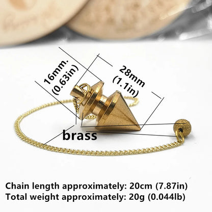 Pendant Metal Pendulum Pendulo Radiestesia Pendulums for Dowsing Spiral Pyramid Pendule Reiki