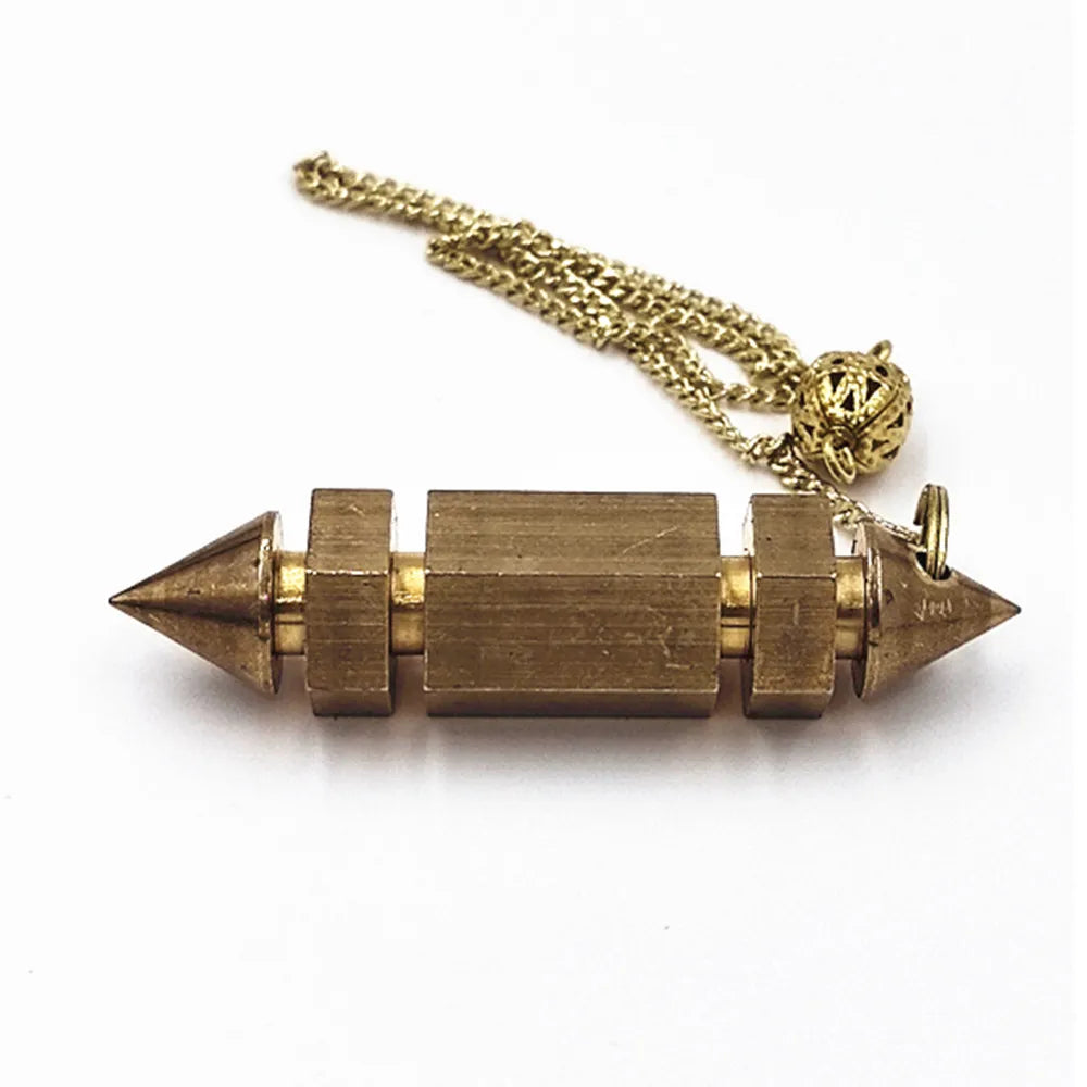 Songlong Pendule for Reiki Copper Pendant Divinatio Shape Hexagonal Pendulum Therap Pendulo