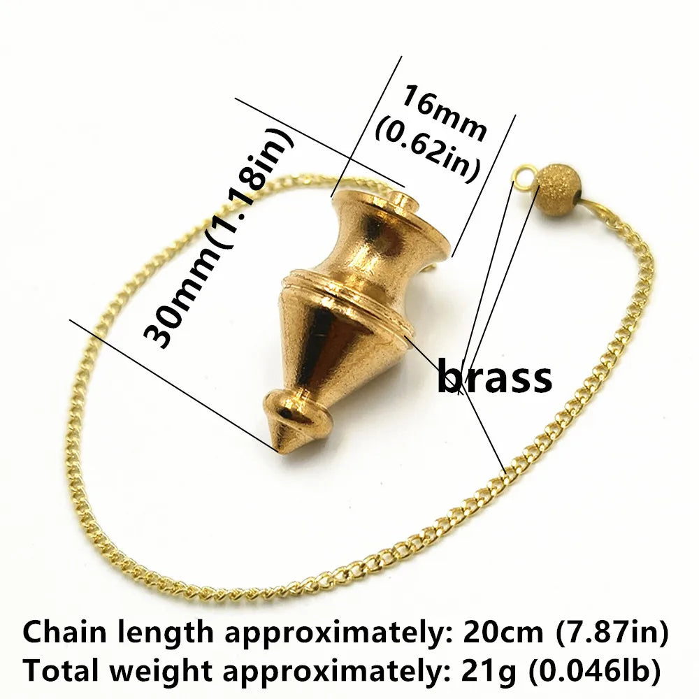 Pendant Metal Pendulum Pendulo Radiestesia Pendulums for Dowsing Spiral Pyramid Pendule Reiki