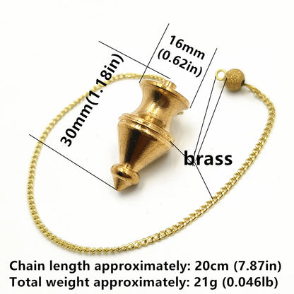 Pendant Metal Pendulum Pendulo Radiestesia Pendulums for Dowsing Spiral Pyramid Pendule Reiki
