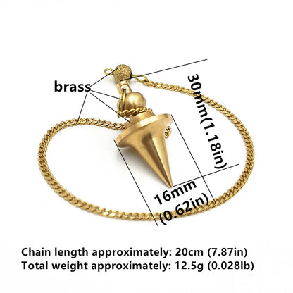 Pendant Metal Pendulum Pendulo Radiestesia Pendulums for Dowsing Spiral Pyramid Pendule Reiki