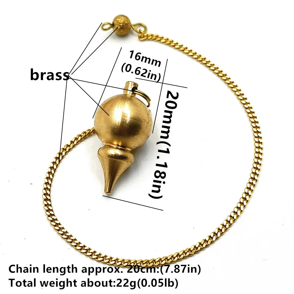 Pendant Metal Pendulum Pendulo Radiestesia Pendulums for Dowsing Spiral Pyramid Pendule Reiki