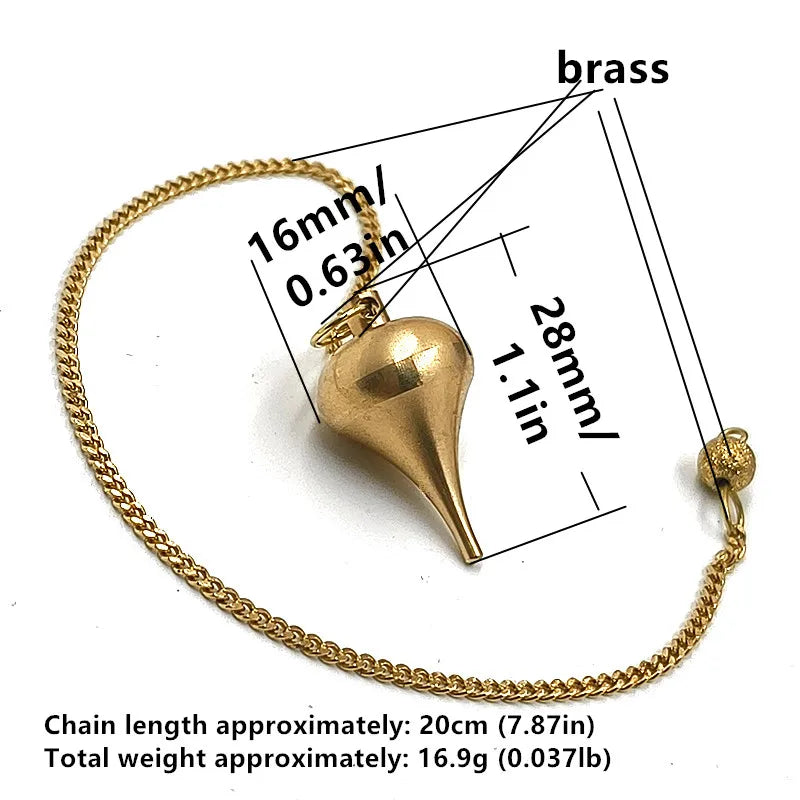 Pendant Metal Pendulum Pendulo Radiestesia Pendulums for Dowsing Spiral Pyramid Pendule Reiki