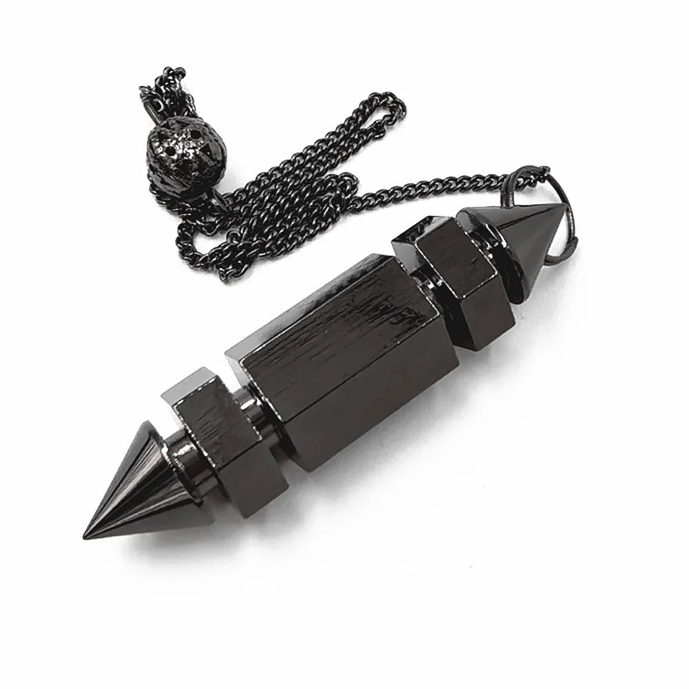 Songlong Pendule for Reiki Copper Pendant Divinatio Shape Hexagonal Pendulum Therap Pendulo