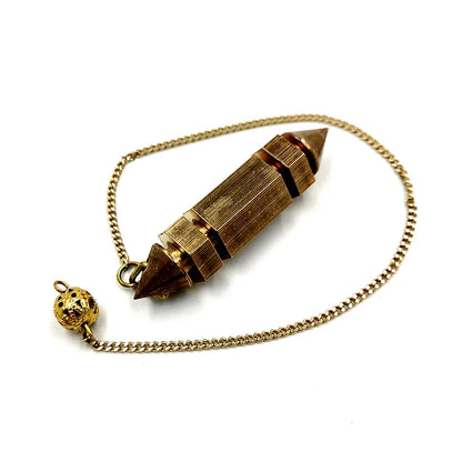 Songlong Pendule for Reiki Copper Pendant Divinatio Shape Hexagonal Pendulum Therap Pendulo
