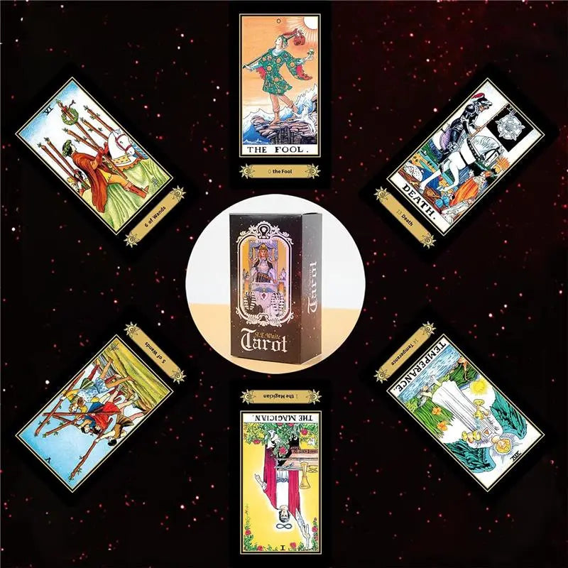 Tarot Cards,Tarot Cards with Guide Book,Tarot Deck,78 Classic Tarot Deck,Tarot Card Deck with Guide Book and Gift Bag,Fortune-Telling Game for Beginners and Experts