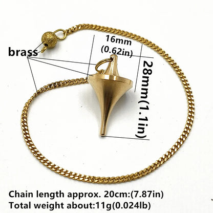 Pendant Metal Pendulum Pendulo Radiestesia Pendulums for Dowsing Spiral Pyramid Pendule Reiki