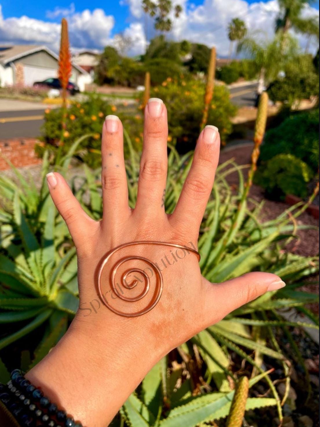 Copper Spiral Reiki Hand Enhancer - Spaced Coil
