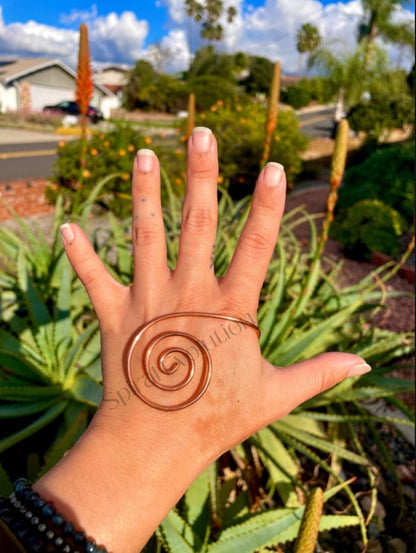 Copper Spiral Reiki Hand Enhancer - Spaced Coil